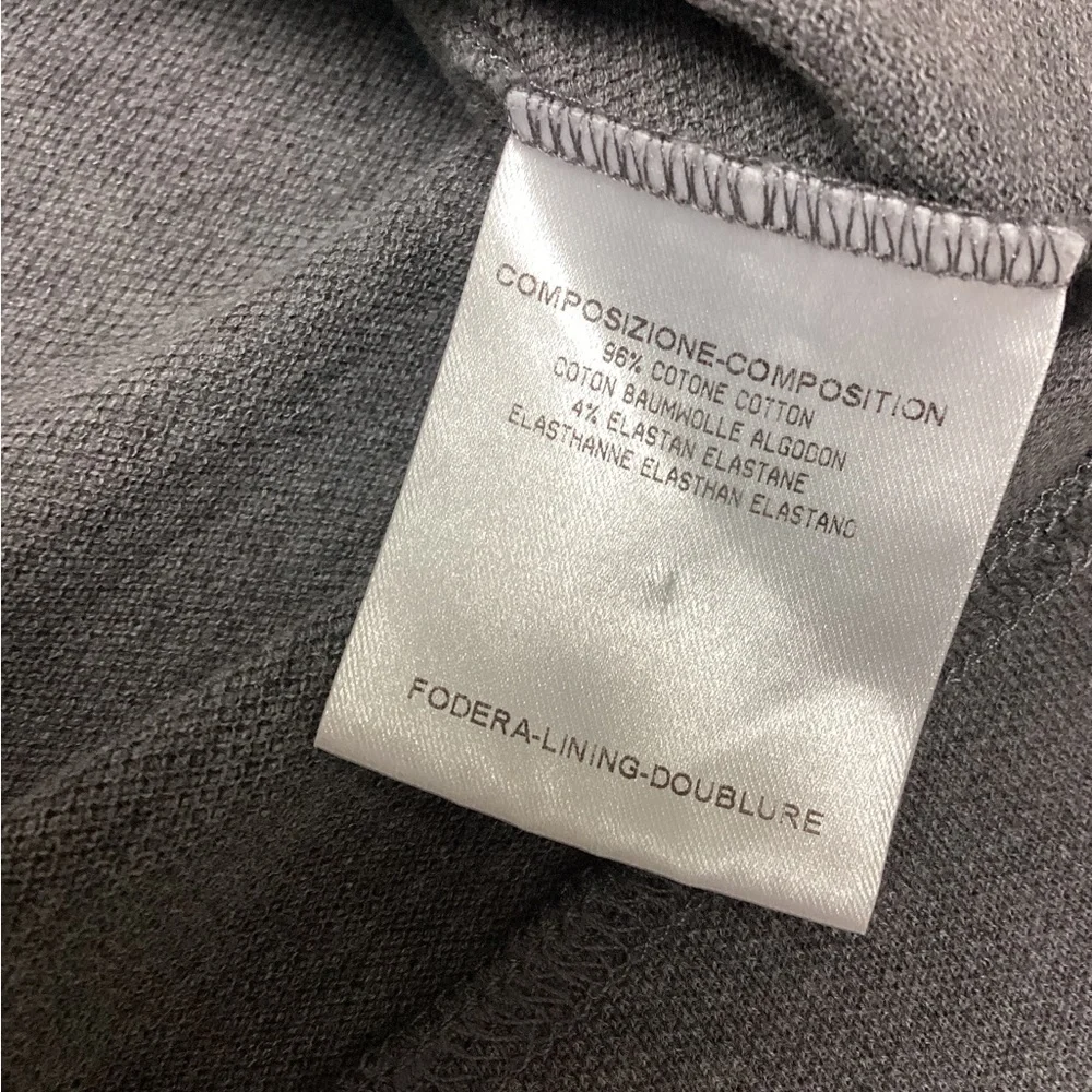 Gucci Men's Gray Short Sleeve Polo Shirt striped collar size M